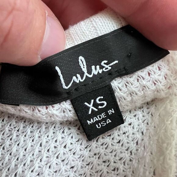 Lulus personal record waffle v neck top XS - Picture 4 of 7